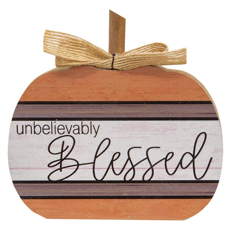 Autumn Blessings Chunky Pumpkin, 3 Assorted