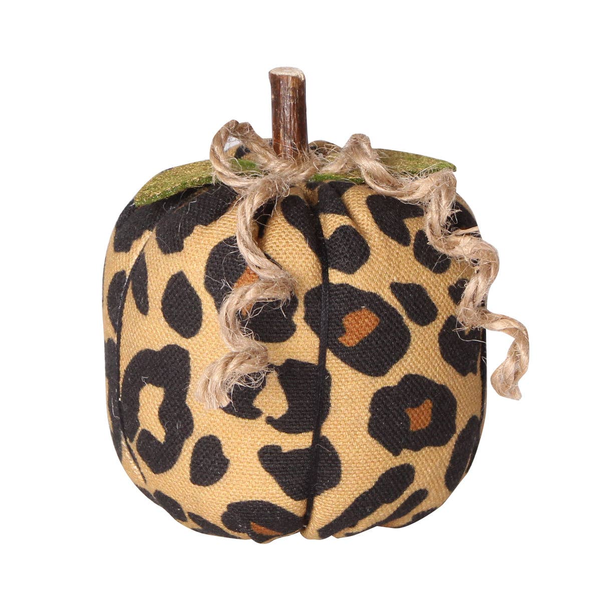 Sm. Cheetah Halloween Fabric Pumpkin
