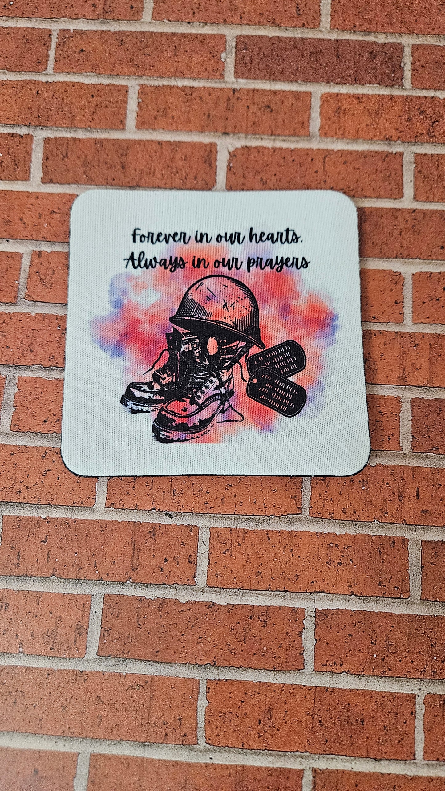 Forever in our hearts coasters