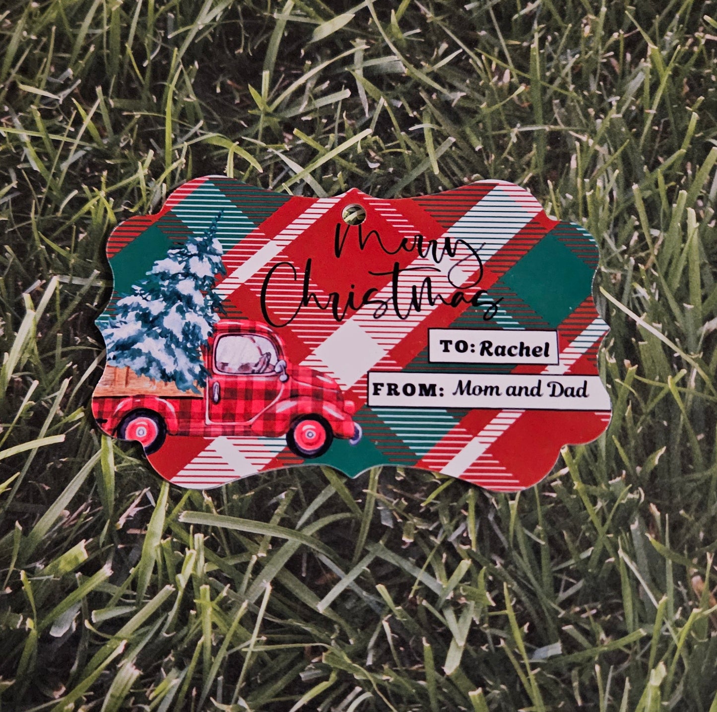 Customizable Metal gift tags