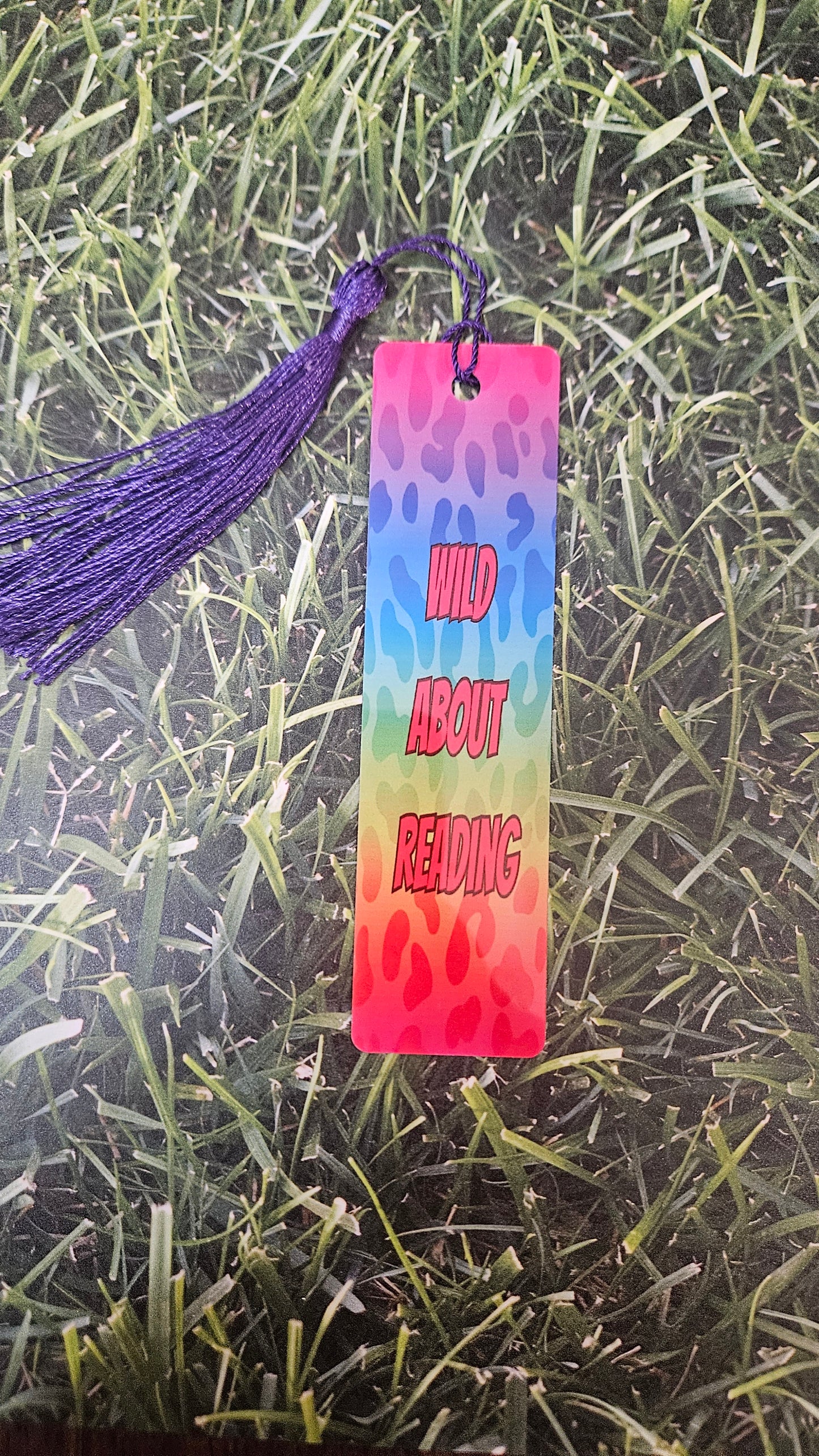 Wild about reading bookmark