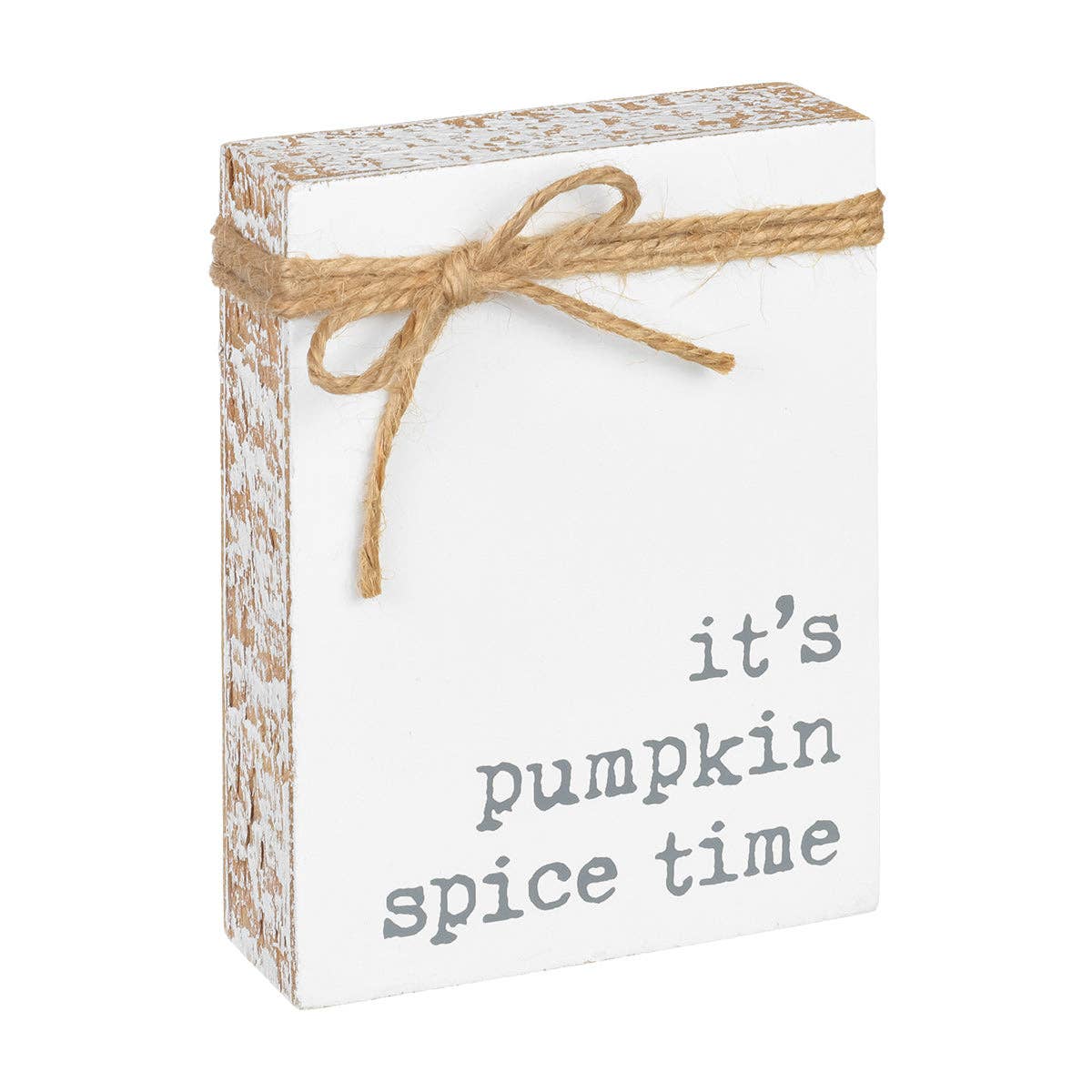 Pumpkin Spice Jute Fall Block