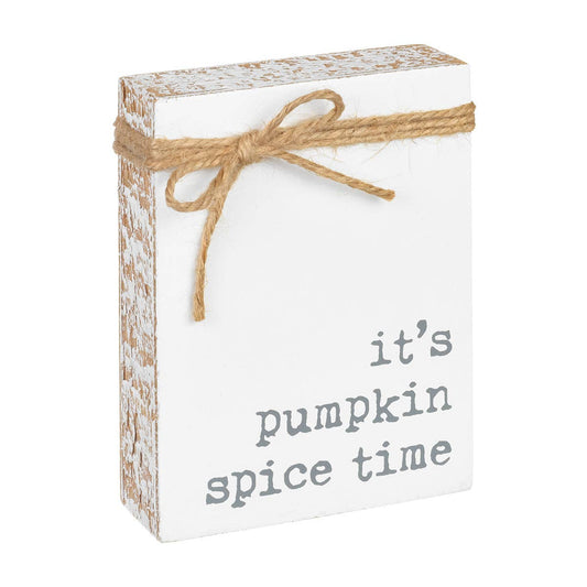 Pumpkin Spice Jute Fall Block