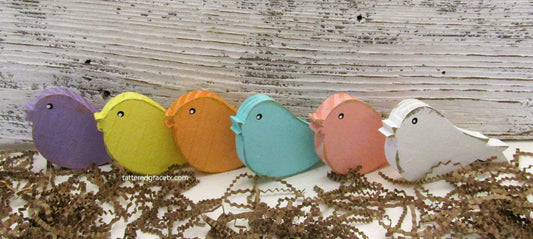 Rustic Spring Bird Tiered Tray Decor: Turquoise