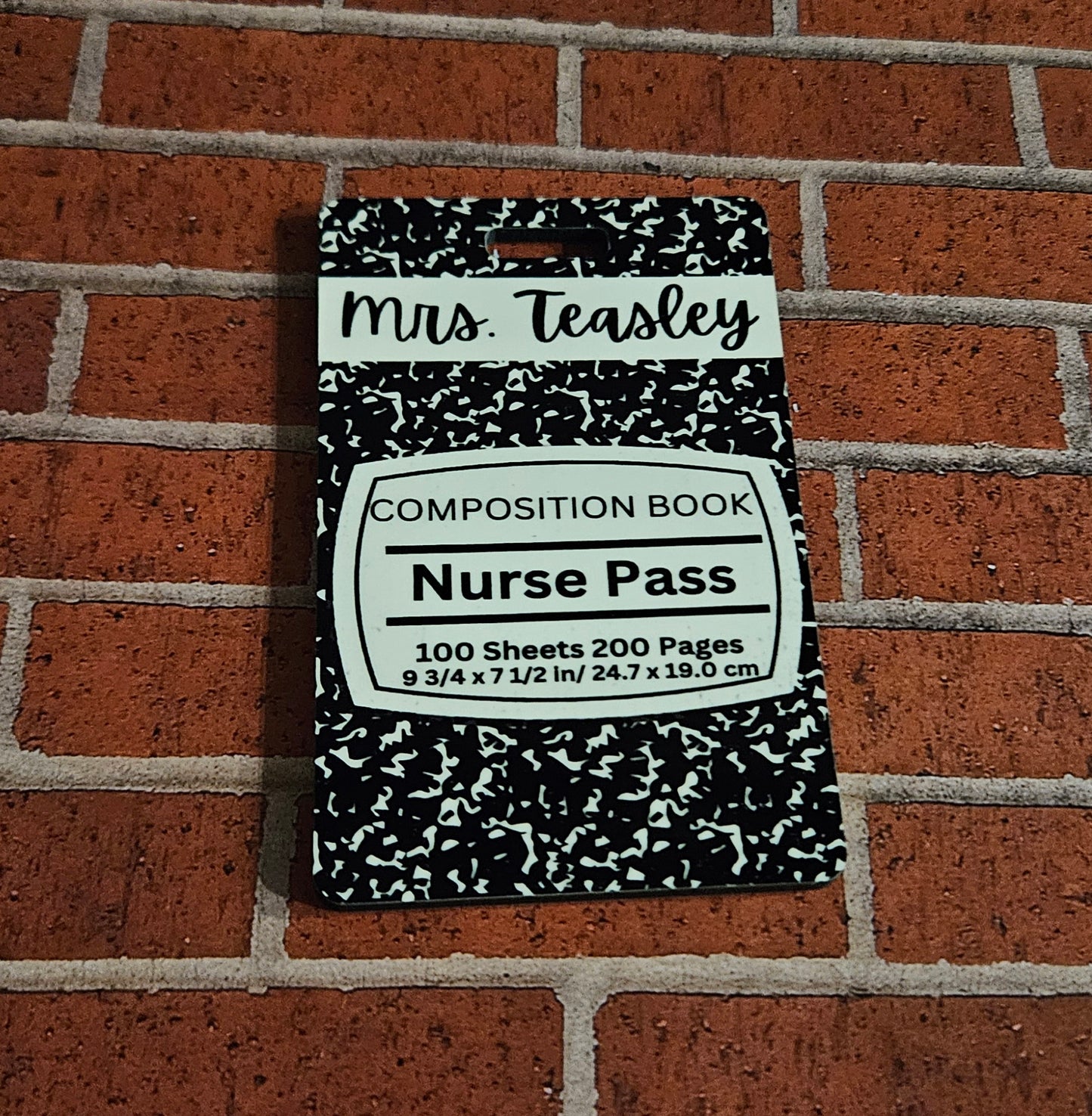 Custom Hall Passes