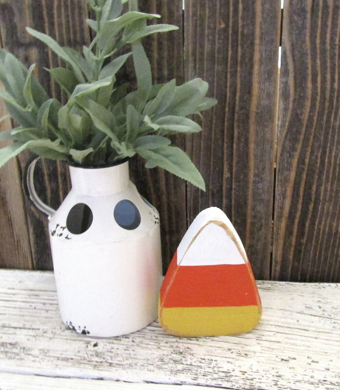 Chunky Wood Candy Corn Fall Decor