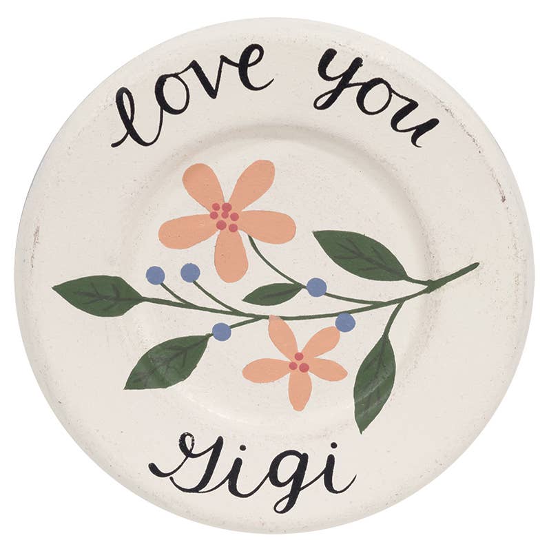 Grandma Love Mini Floral Plate, 5 Assorted