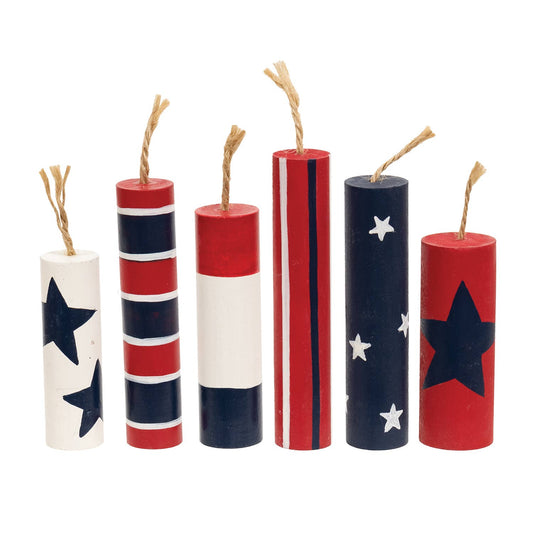 6/Set - Wooden Firecrackers