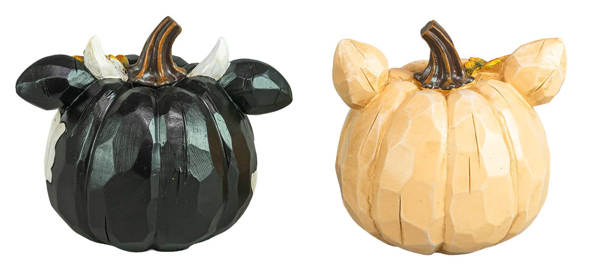 Autumn Leaf Cow  Pumpkin