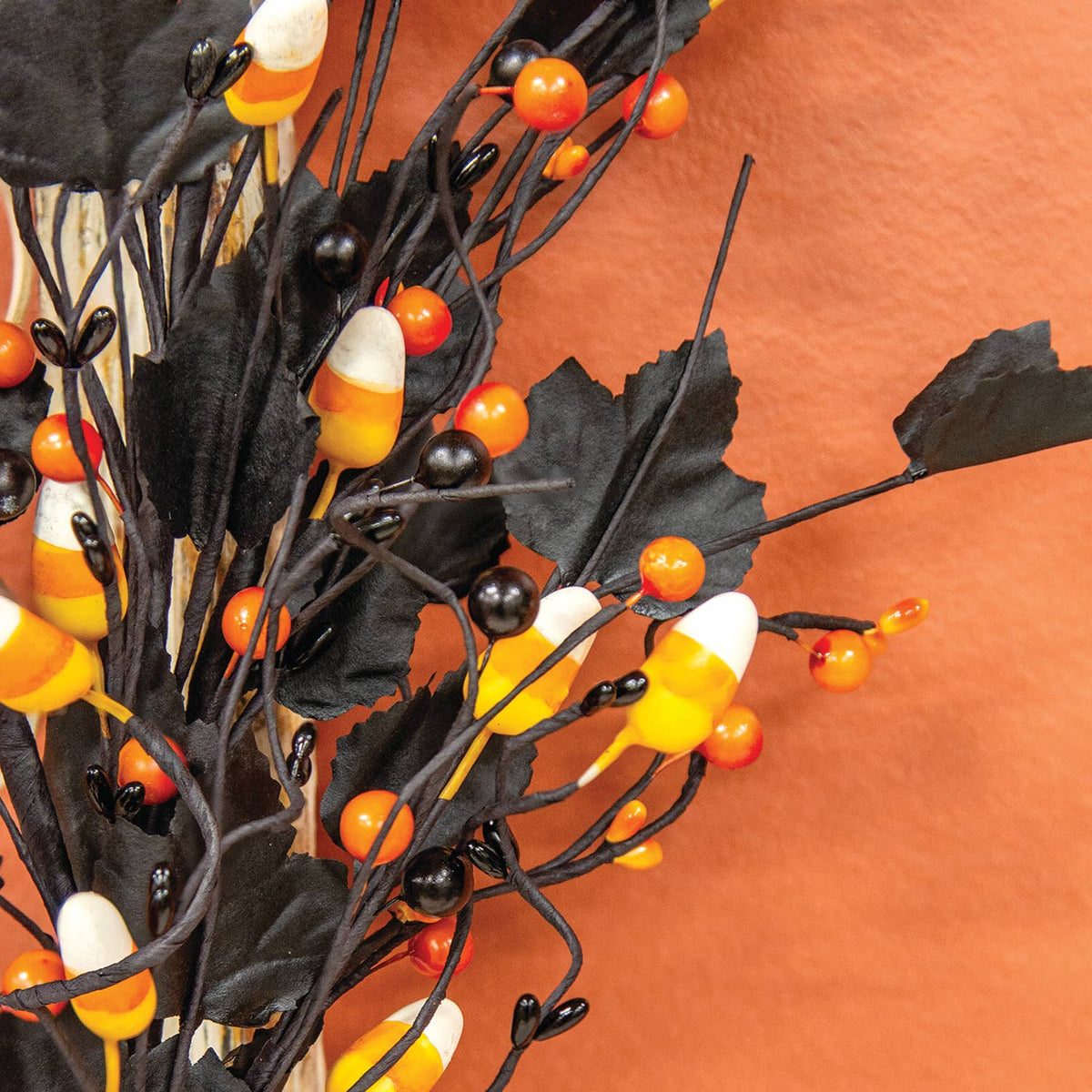 Spooky Candy Corn & Berries Spray - 25.5"