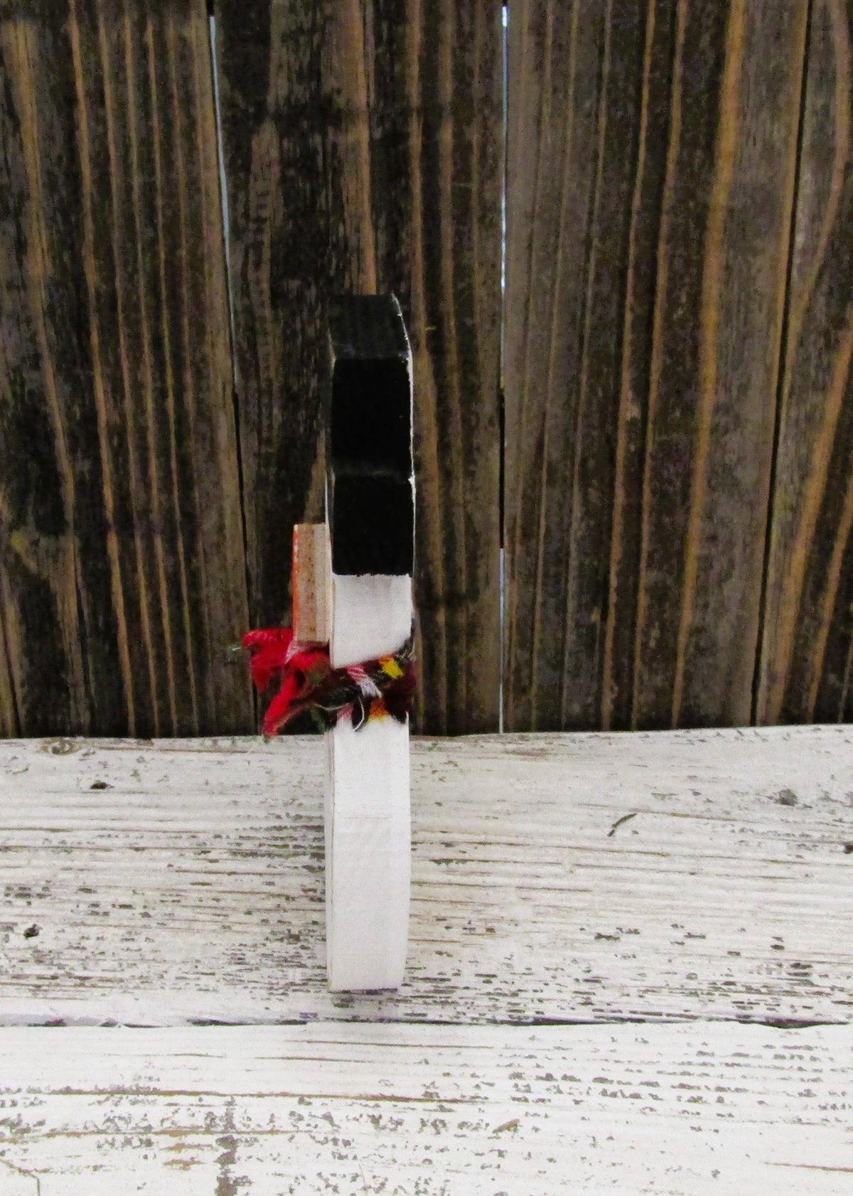 Wood Snowman Shelf Sitter