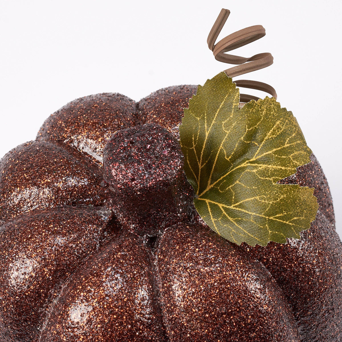 Brown Glitter Pumpkin
