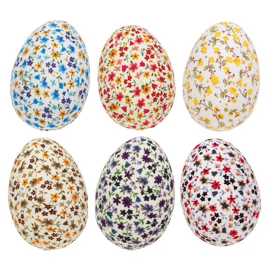 6/Set - Floral Fabric Eggs