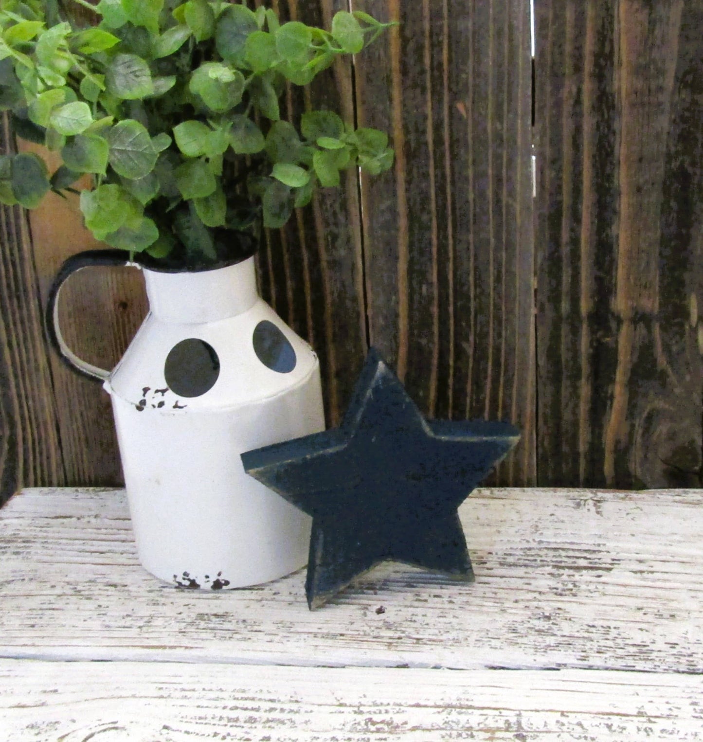 Rustic Wood Star, Patriotic Decor: Red