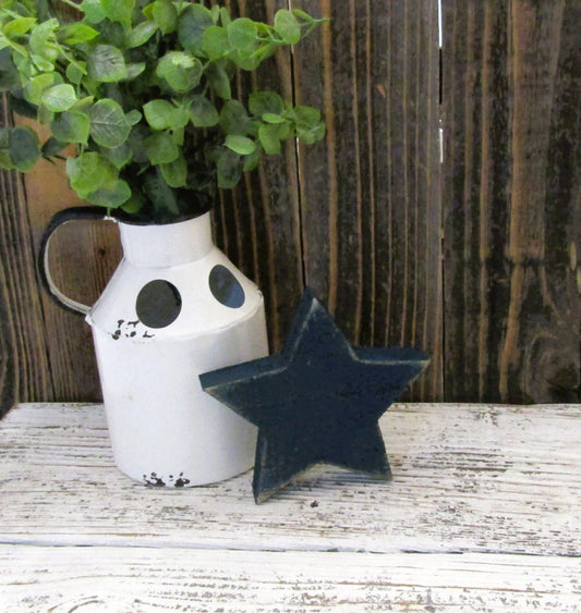 Rustic Wood Star, Patriotic Decor: Blue