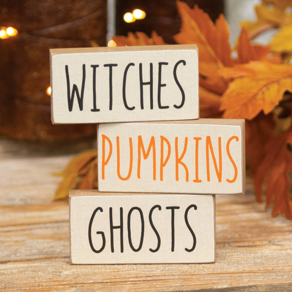 Halloween Words Mini Block -ghost