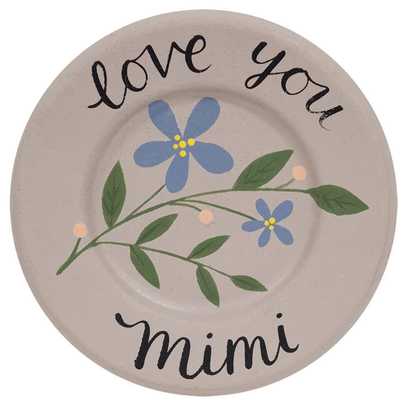 Grandma Love Mini Floral Plate, 5 Assorted