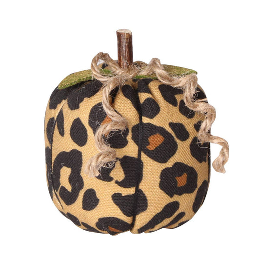 Sm. Cheetah Halloween Fabric Pumpkin