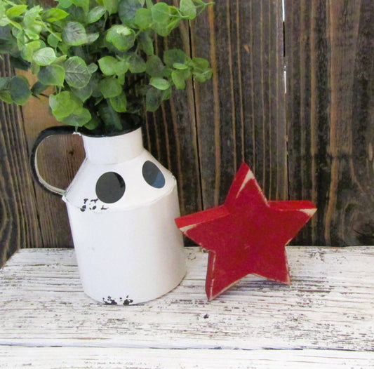 Rustic Wood Star, Patriotic Decor: Red