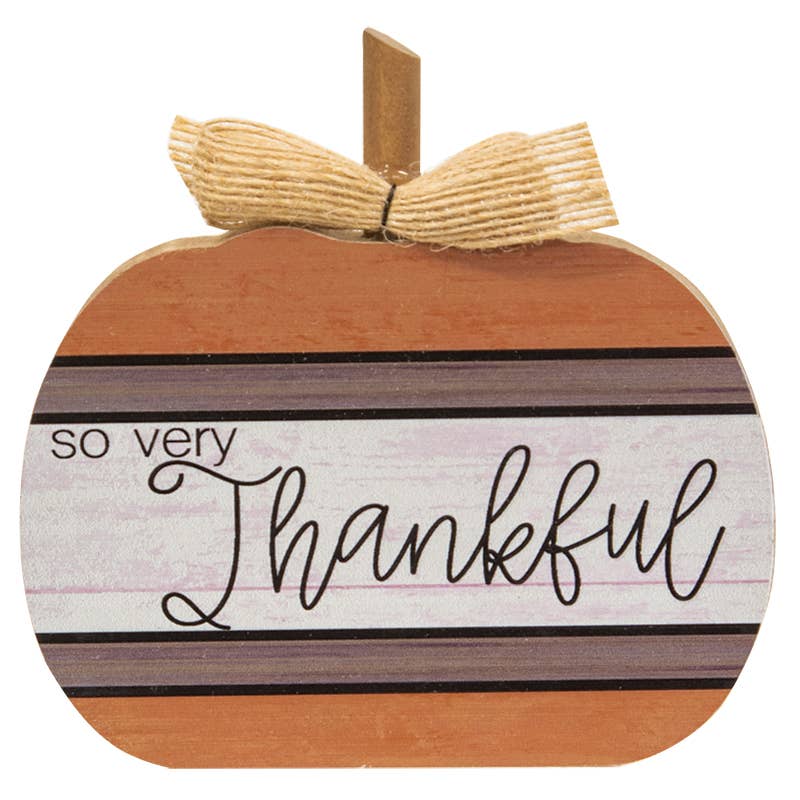 Autumn Blessings Chunky Pumpkin, 3 Assorted