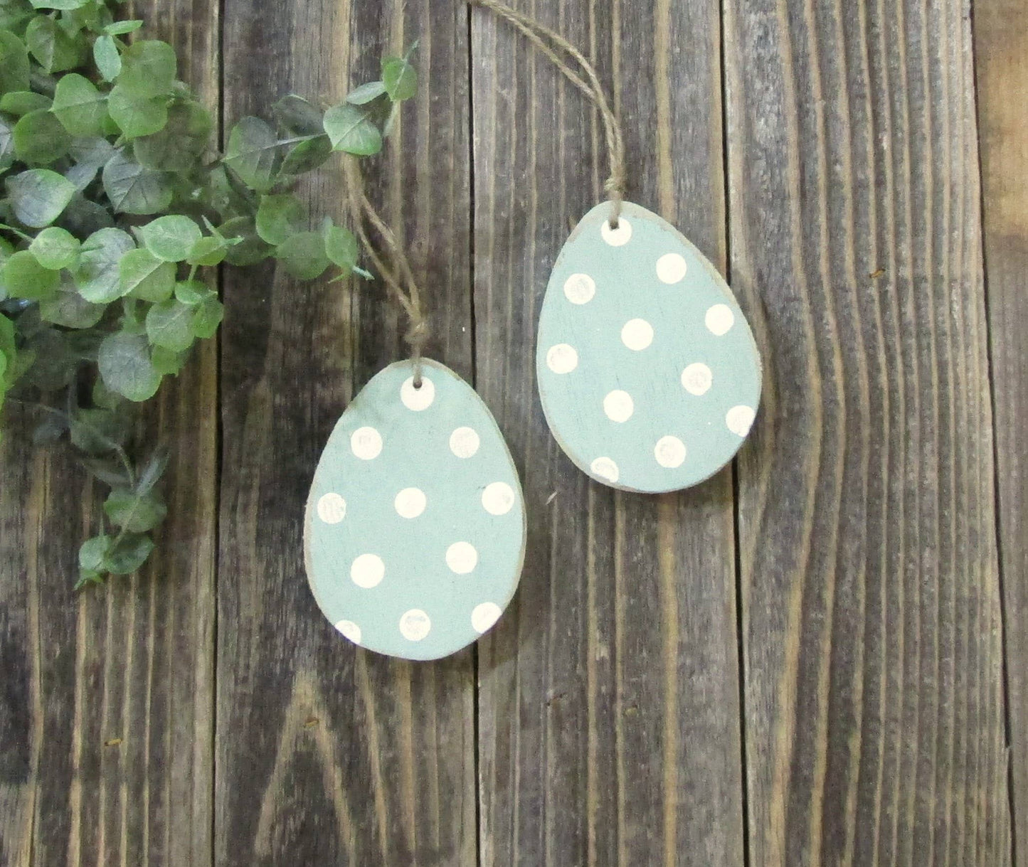 Handmade Easter Egg Ornaments: Turquoise