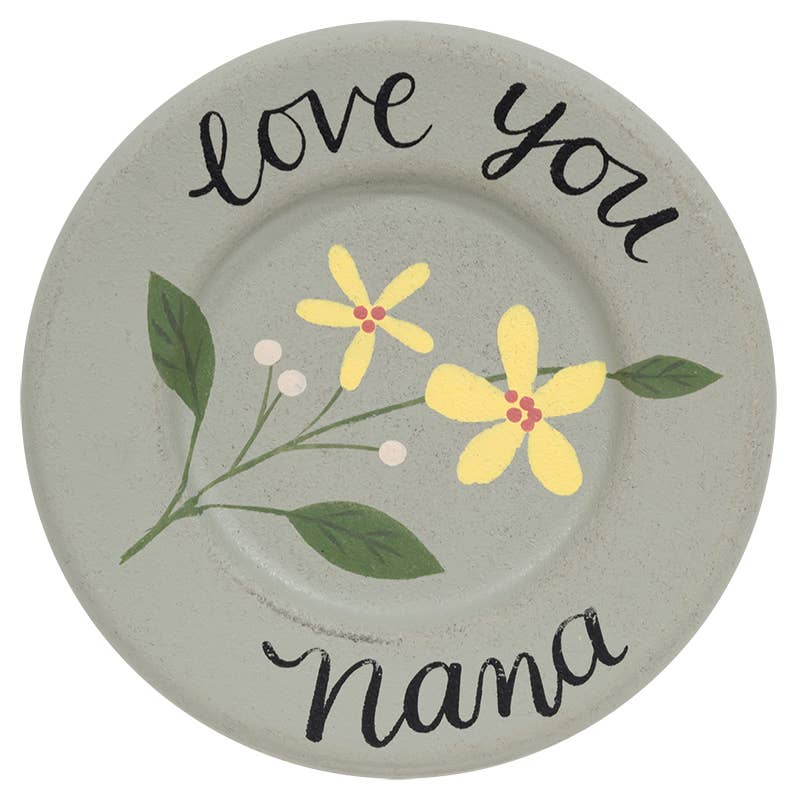 Grandma Love Mini Floral Plate, 5 Assorted