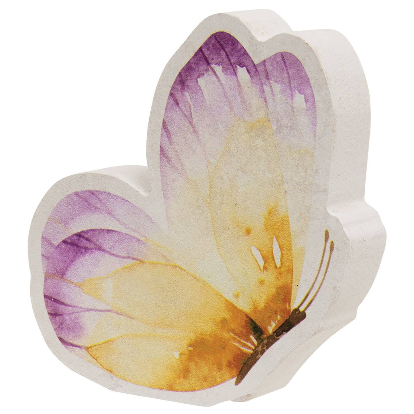 3/Set - Wooden Pastel Watercolor Butterfly Sitters