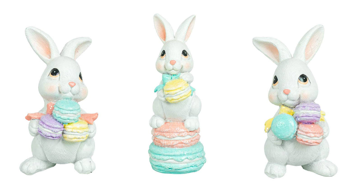 Cottontail Bunny with Macarons 3 Assorted