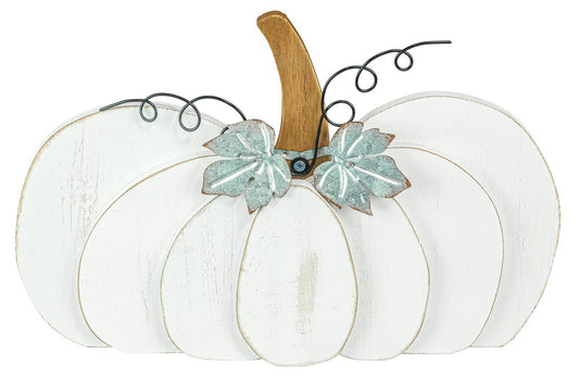 Tin Leaf Fall Pumpkin Tabletop