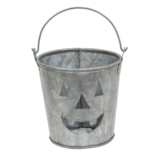 Galvanized Jack Face Metal Bucket