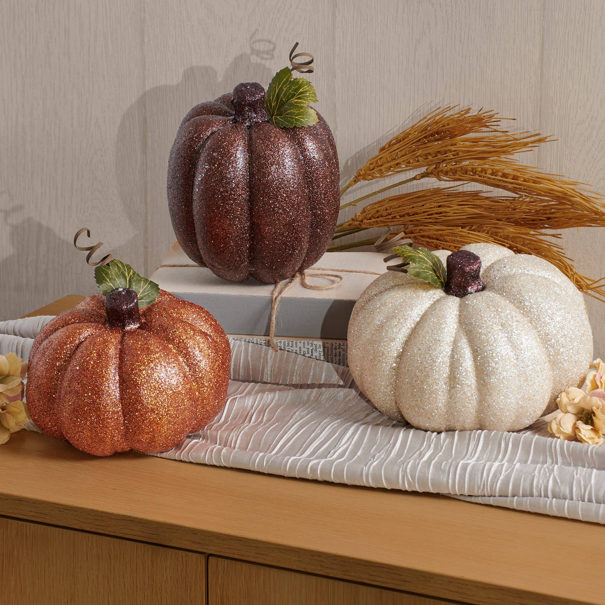 Brown Glitter Pumpkin