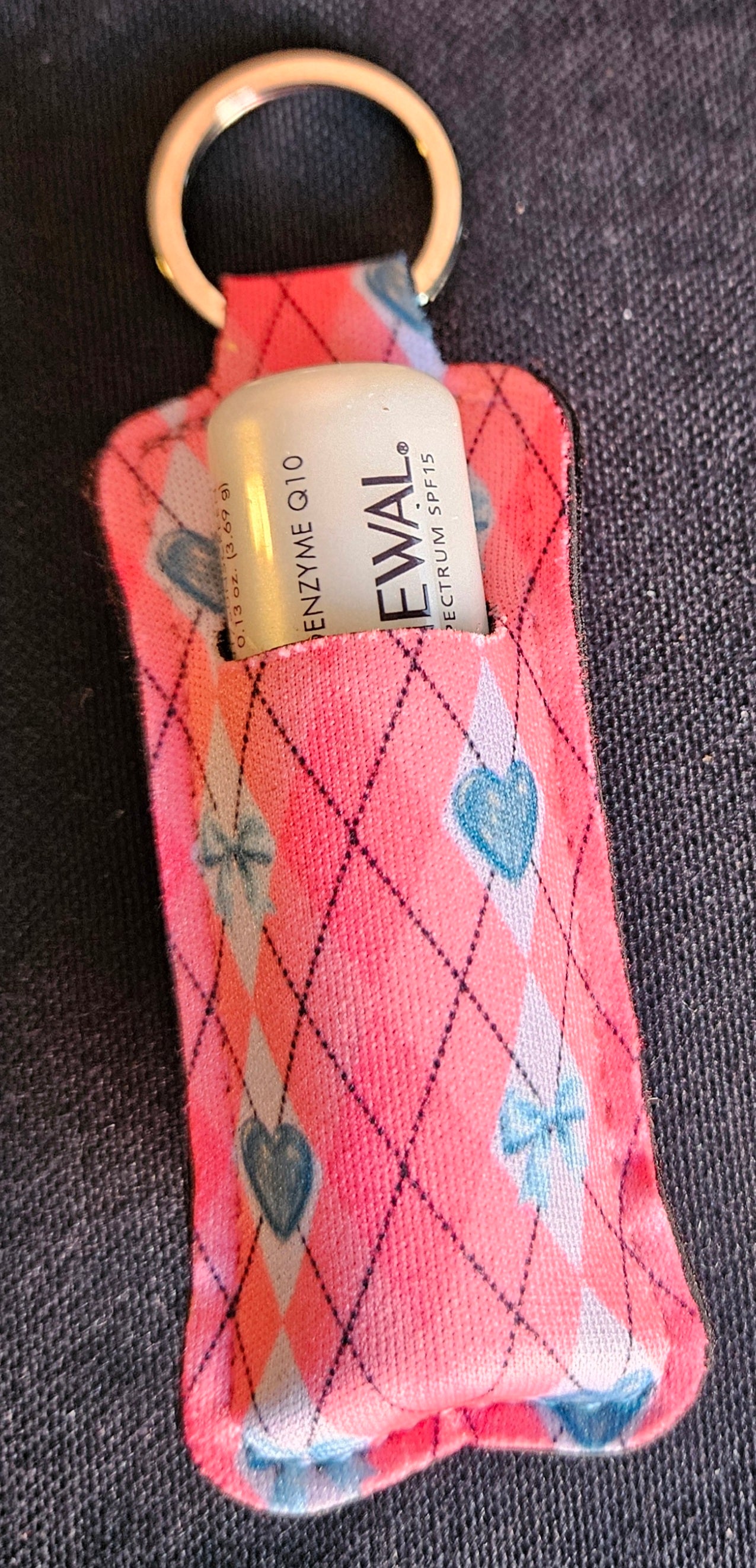 Bows and hearts Chapstick holder