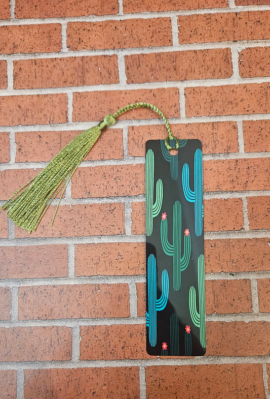 Green catus bookmark