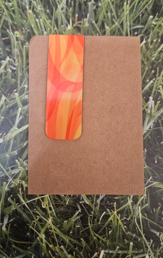 Orange magnetic bookmark