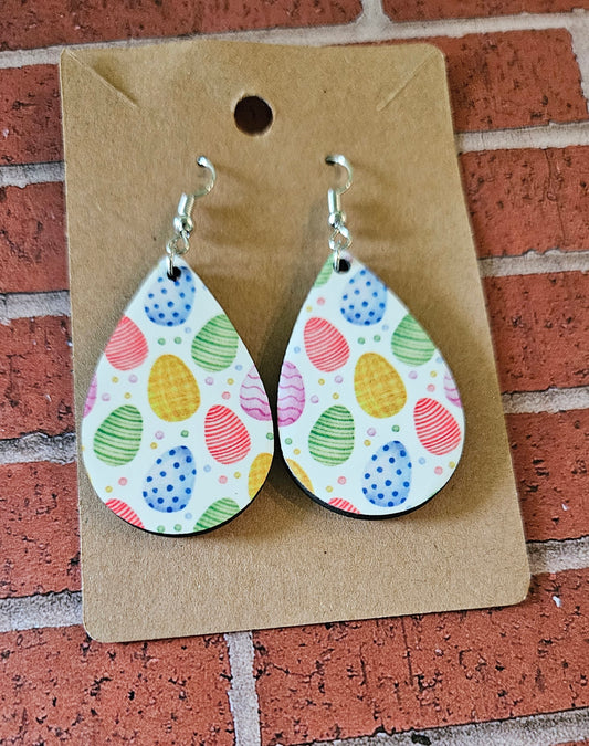 Teardrop pastel Easter egg earrings