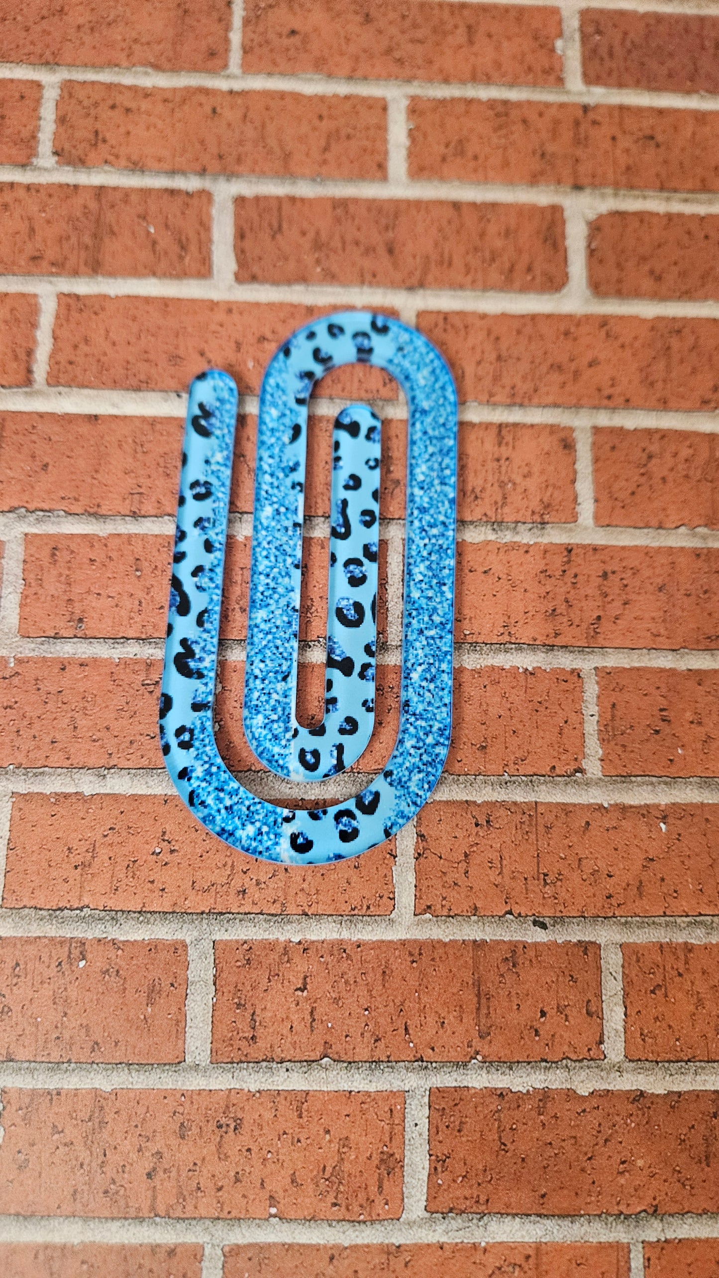 Glitter blue and leopard