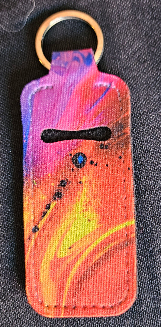 Paint splatter lipstick holder