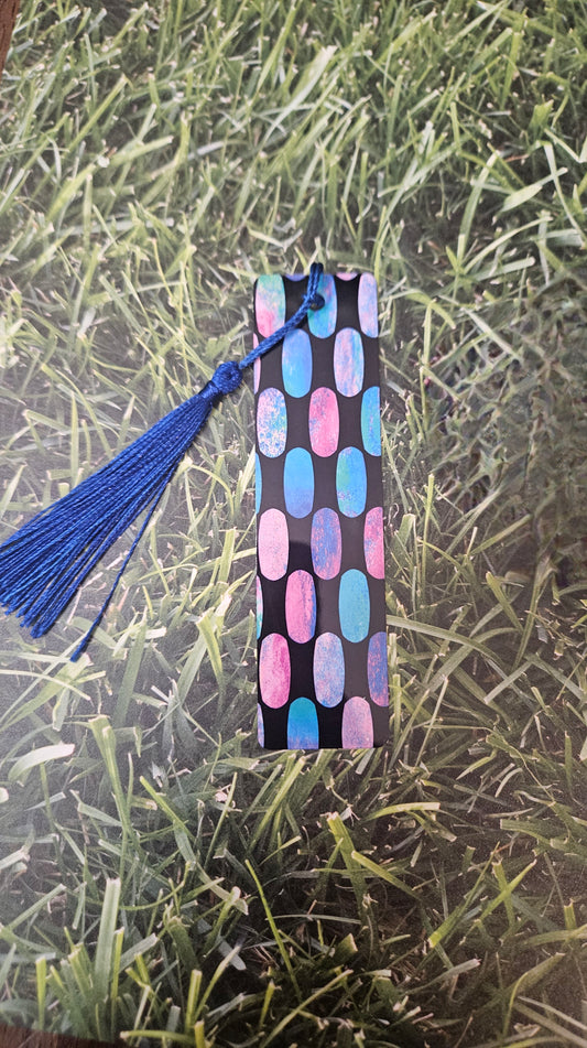 Watercolor circles bookmark