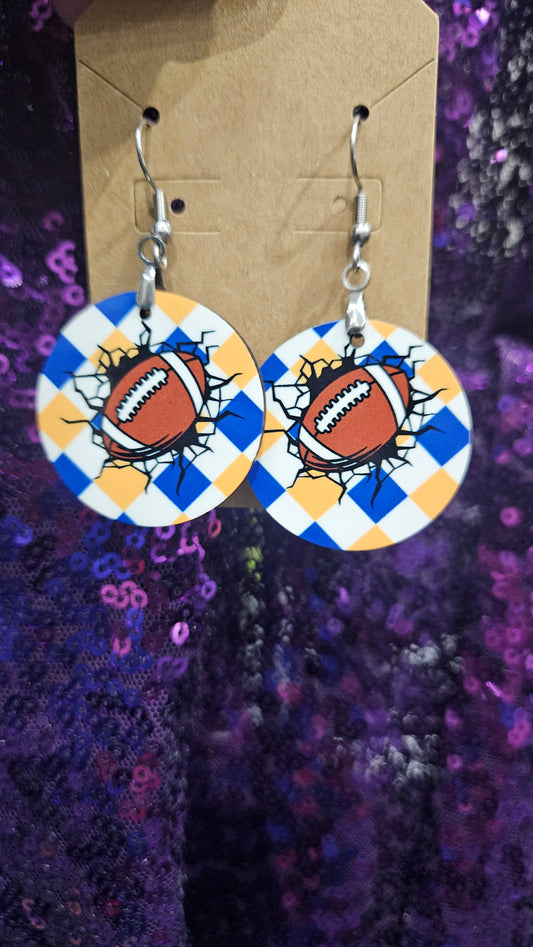 Piedmont Football earrings
